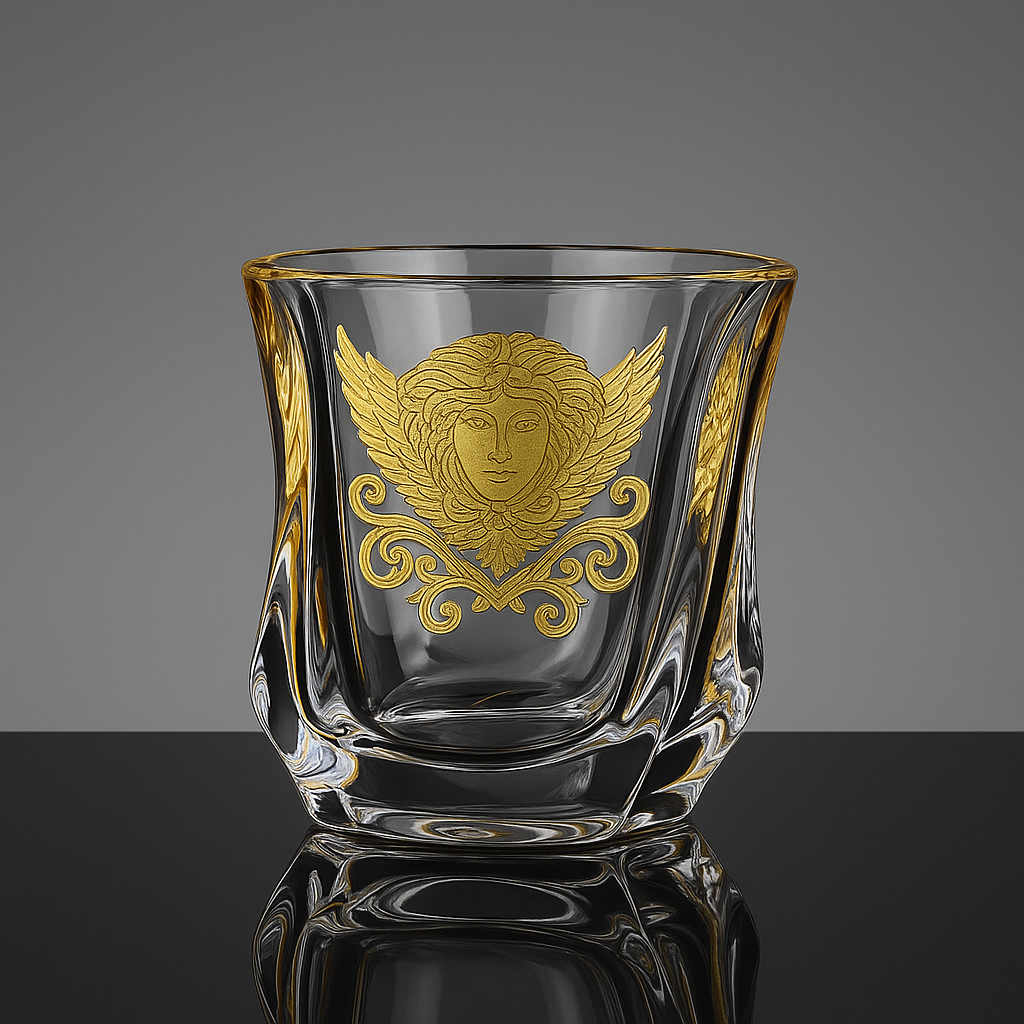 Gold Lady Whisky Glass