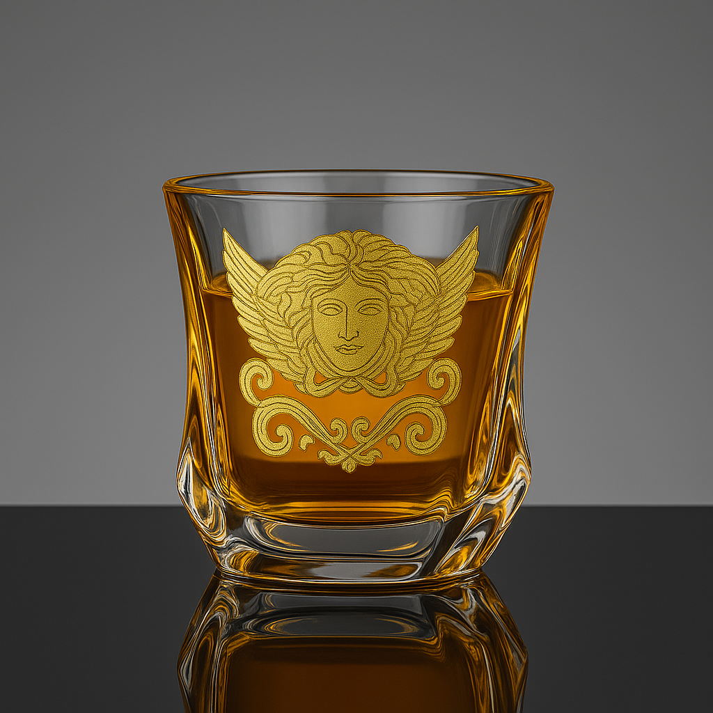 Gold Lady Whisky Glass