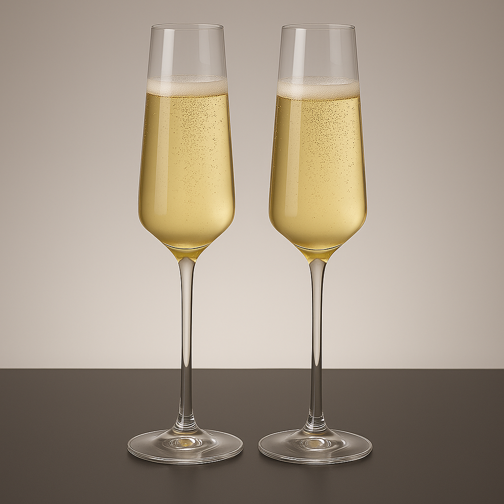 Pair of Champagne Glasses