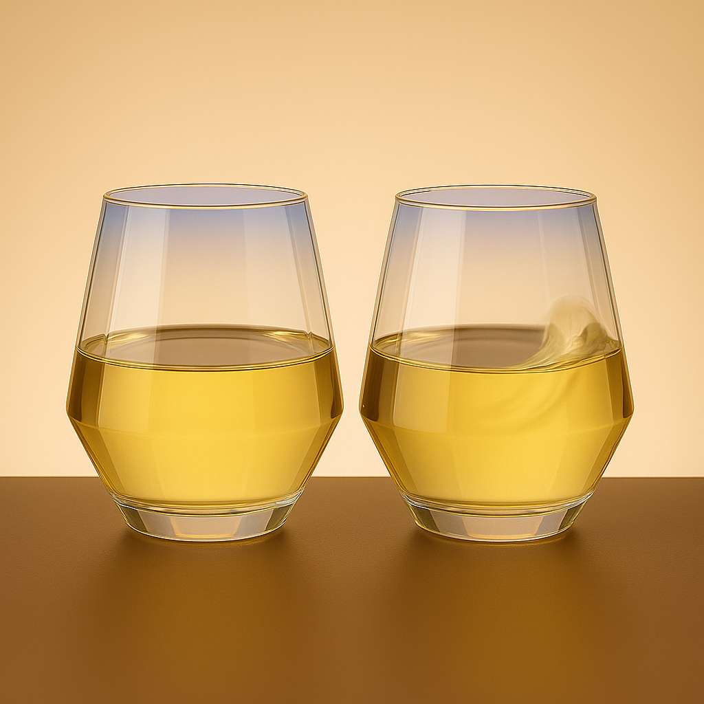 Pair of Iridescent Glasses