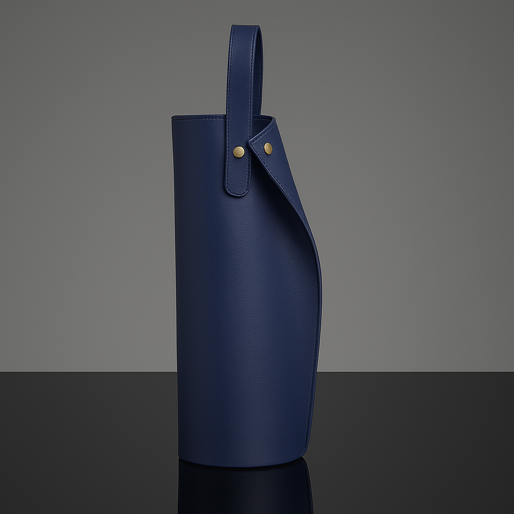 Leather Tote Wine Bag
