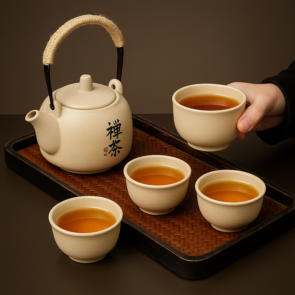 Vintage Japanese Tea Set of 4