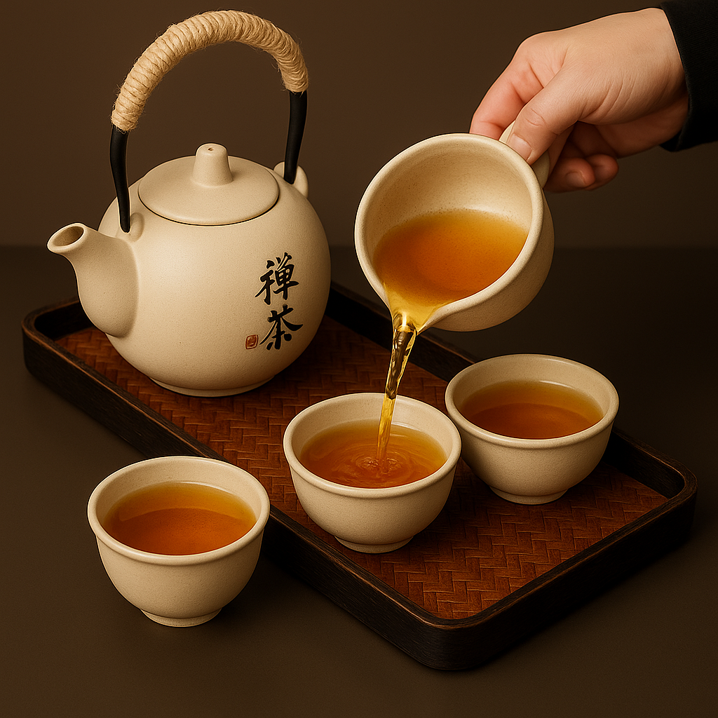 Vintage Japanese Tea Set of 4
