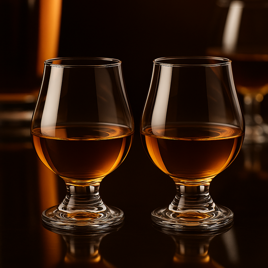 Pair of Crystal Cognac Glasses