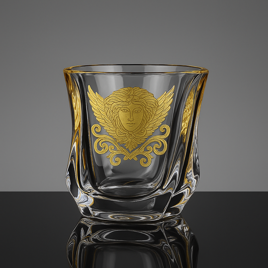 Gold Lady Whisky Glass