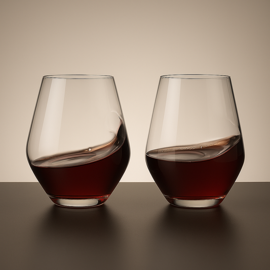 Pair of Stemless Wine Glasses