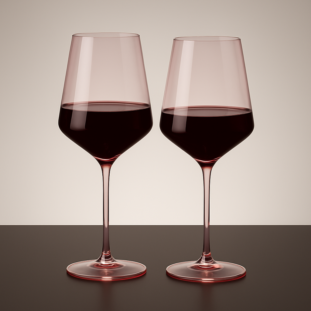 Pair of Tinted Pink Glasses