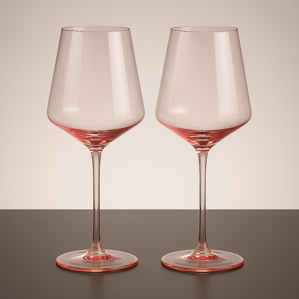 Pair of Tinted Pink Glasses