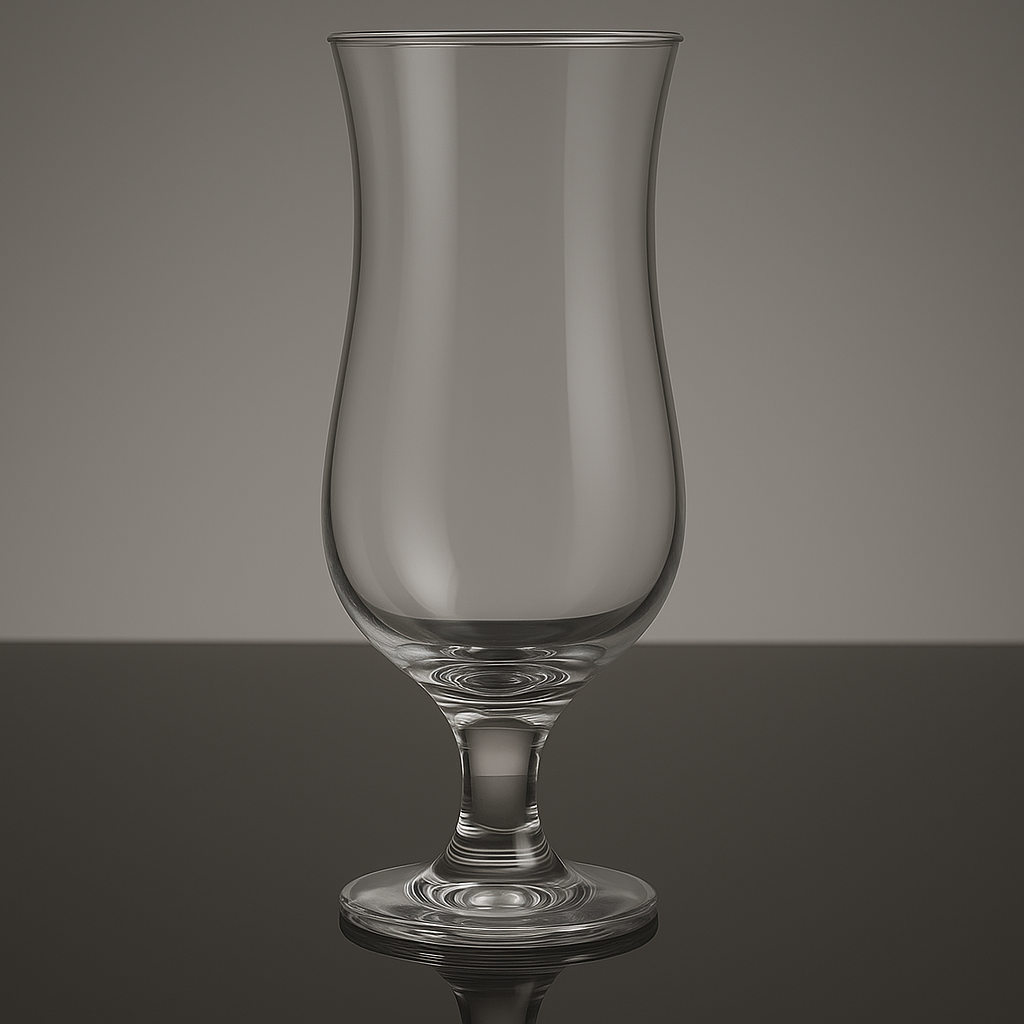 Sunset Hurricane Cocktail Glass