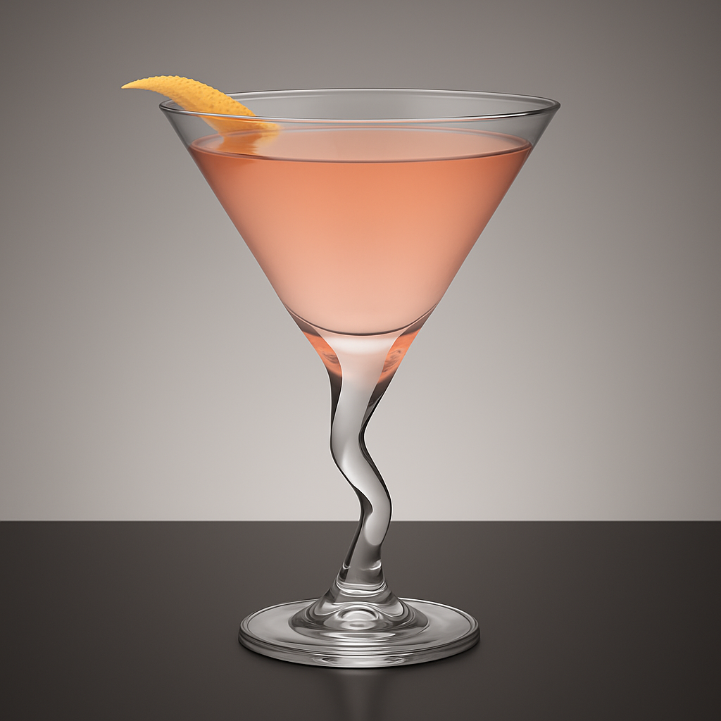 Crooked Martini Glass