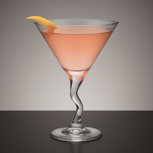 Crooked Martini Glass