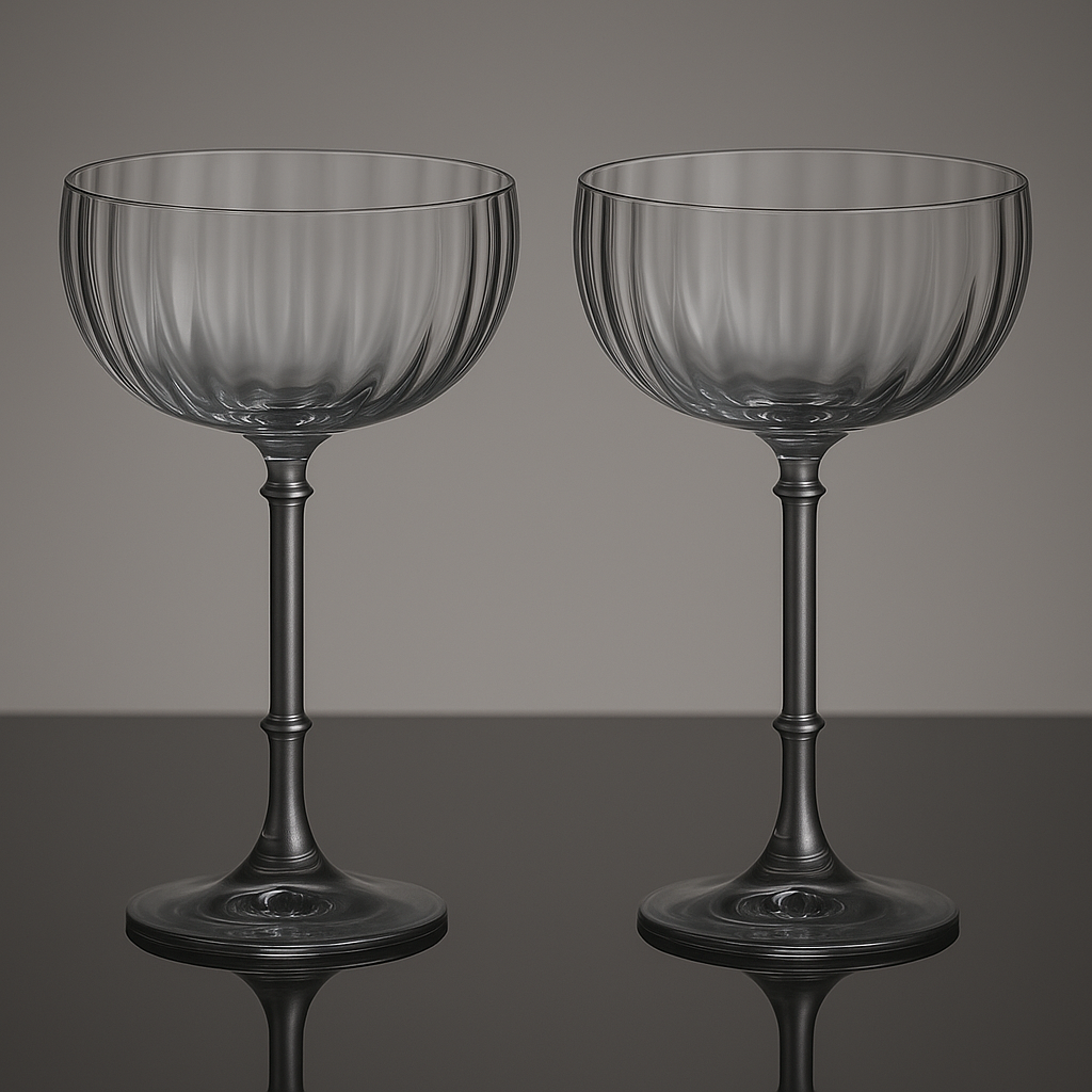 Pair of Cocktail Martini Glasses