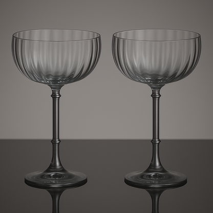 Pair of Cocktail Martini Glasses