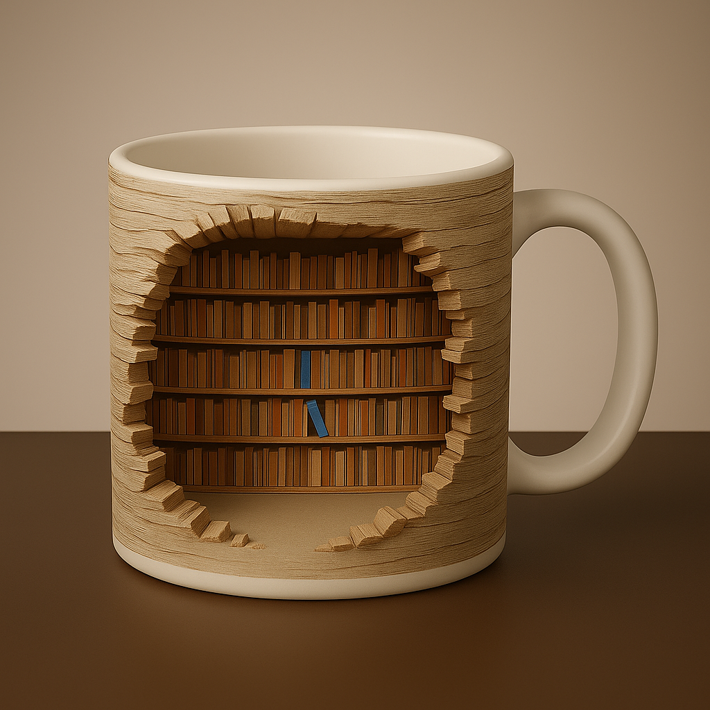 Book Illusion Mug