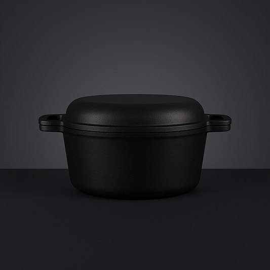2 in 1 Cast Iron Dutch Oven