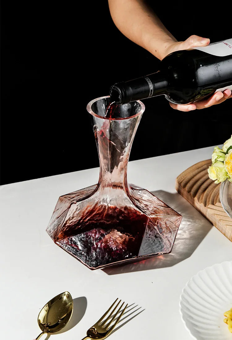 Irregular Glass Wine Decanter