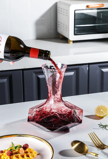 Irregular Glass Wine Decanter