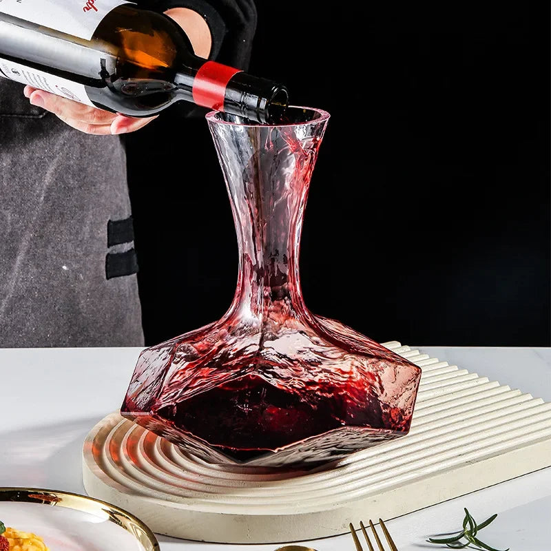 Irregular Glass Wine Decanter