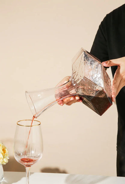 Irregular Glass Wine Decanter