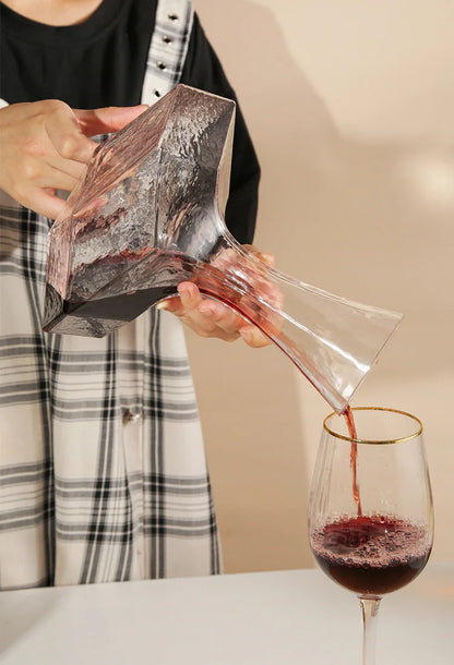 Irregular Glass Wine Decanter