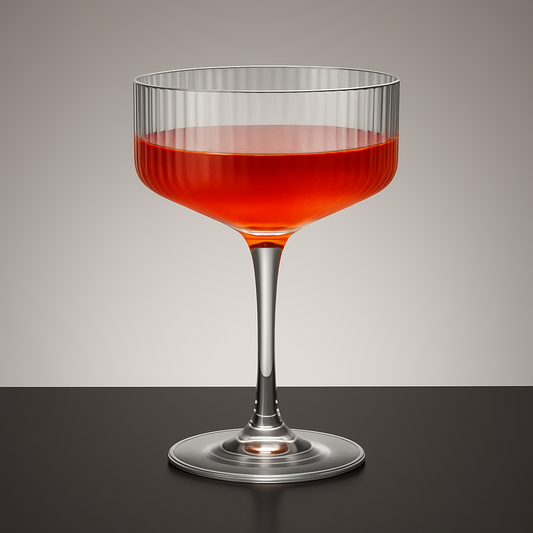 Ribbed Martini Glass