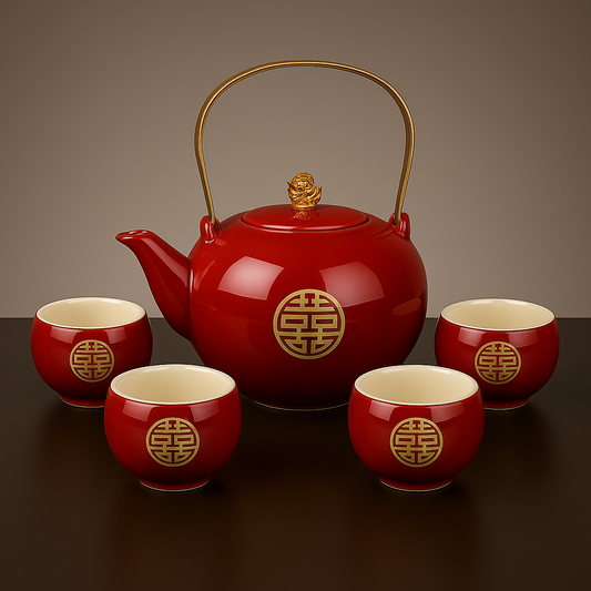 Chinese 4 Set Tea Cups