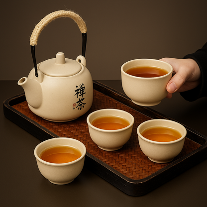 Vintage Japanese Tea Set of 4